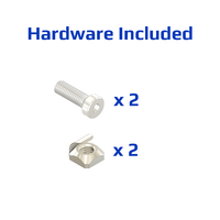 50-210-3SS MODULAR SOLUTIONS 120 GRAY NYLON PULL HANDLE STAINLESS STEEL HARDWARE 26MM X 137MM X 41MM